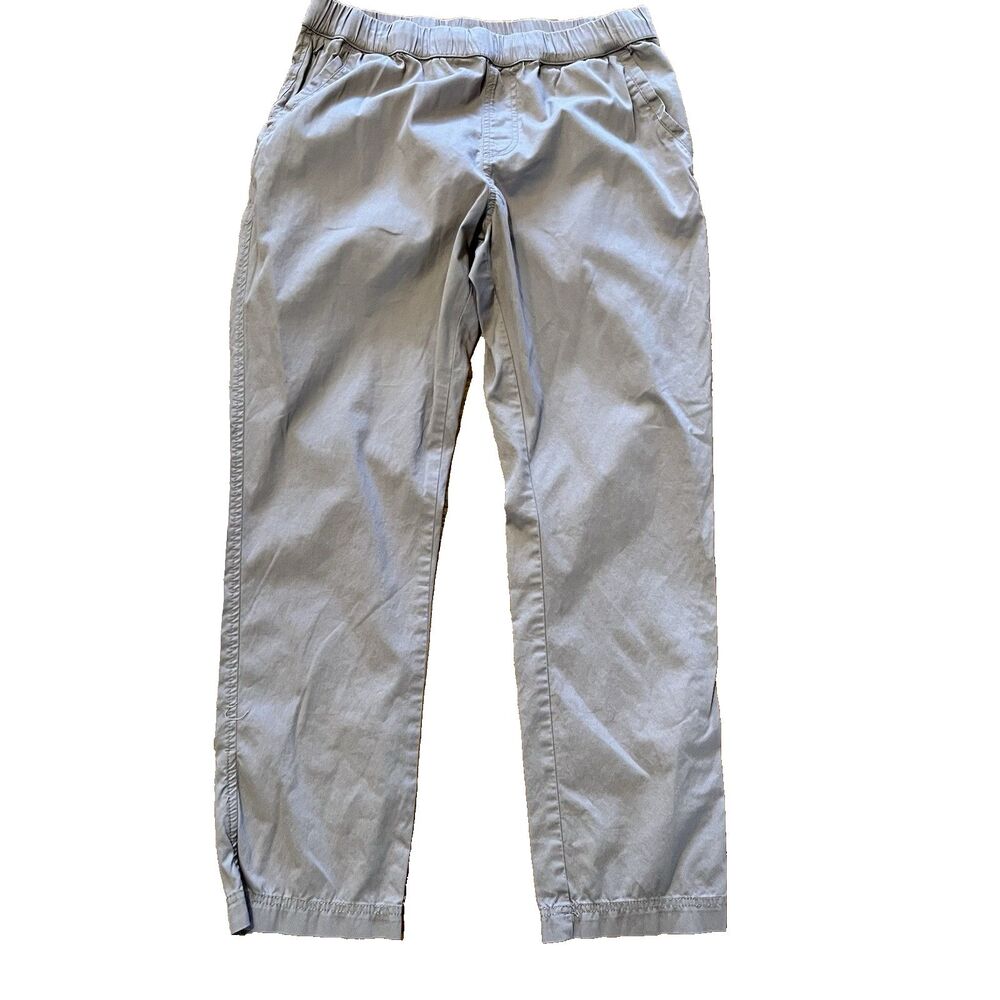Pact Daily Twill Midweight Pants Men Large Terracotta Clay Elastic Waist Stretch